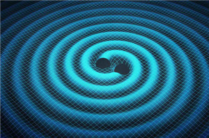 '时空曲率的扰动产生引力波'