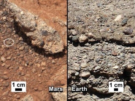 '火星发现古老河床