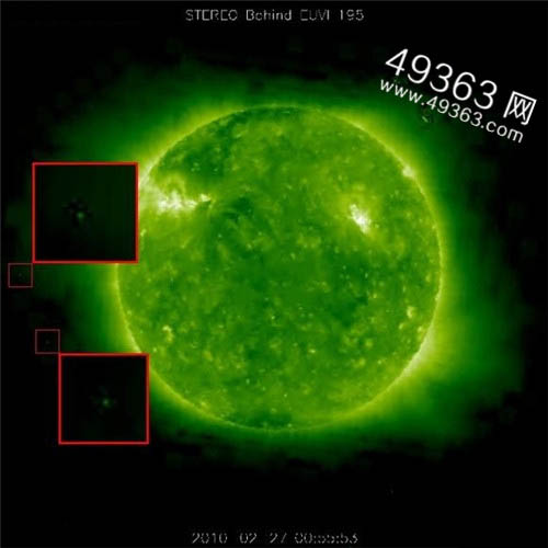 '太阳附近的ufo被发现