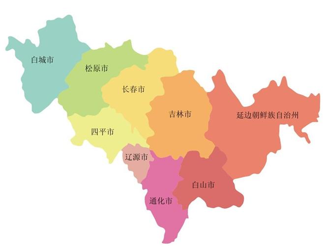 吉林省县级地图图片